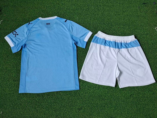 Maillot Kit Domicile Manchester City 2025/2026 Enfant