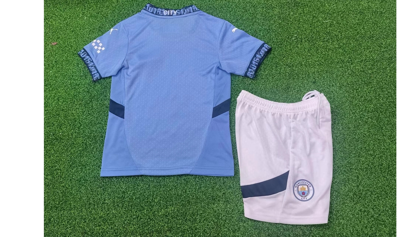 Maillot Kit Domicile Manchester City 2024/2025 Enfant