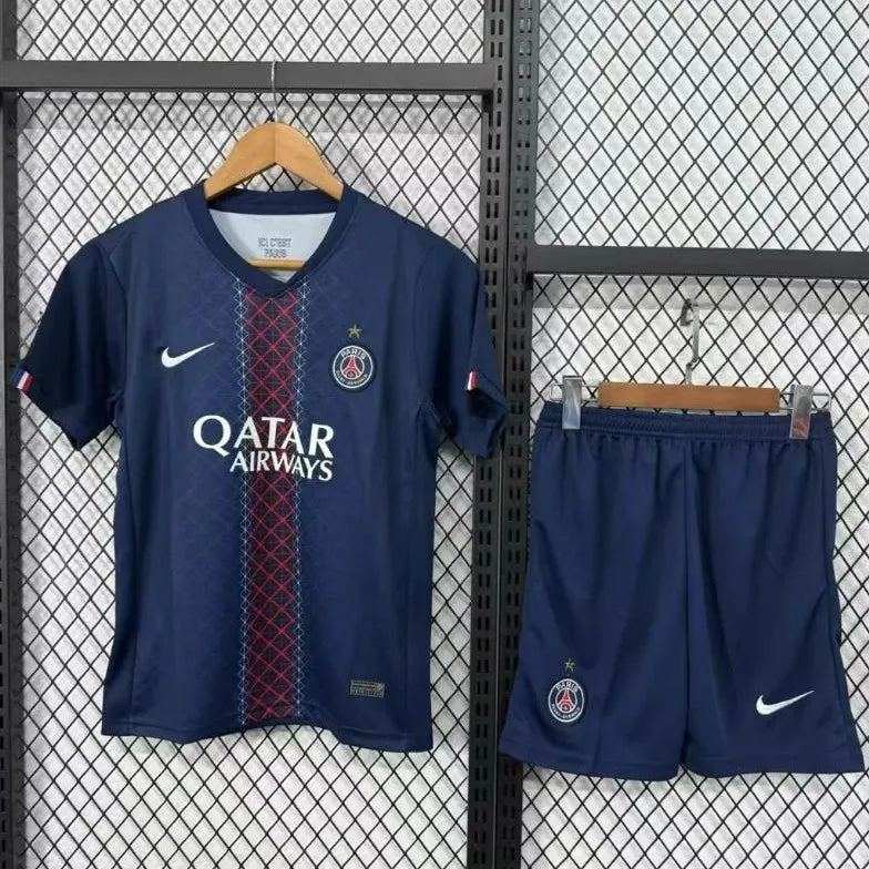 Maillot Kit Enfant PSG Domicile 2025/2026 (Avec étoile)