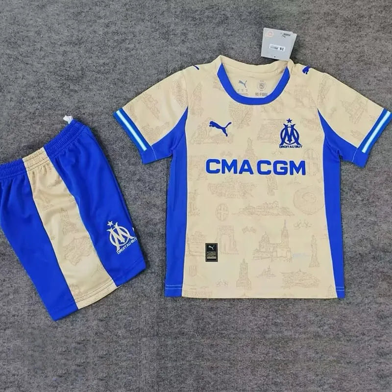 Maillot Kit Enfant Olympique de Marseille Fourth 2025/2026 (OM)