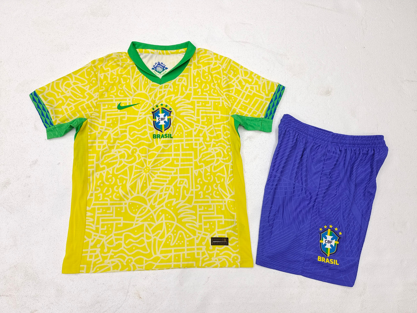 Maillot Kit Domicile Brésil 2024 Enfant