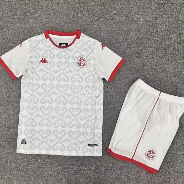 Maillot Kit Enfant Tunisie Extérieur 2025