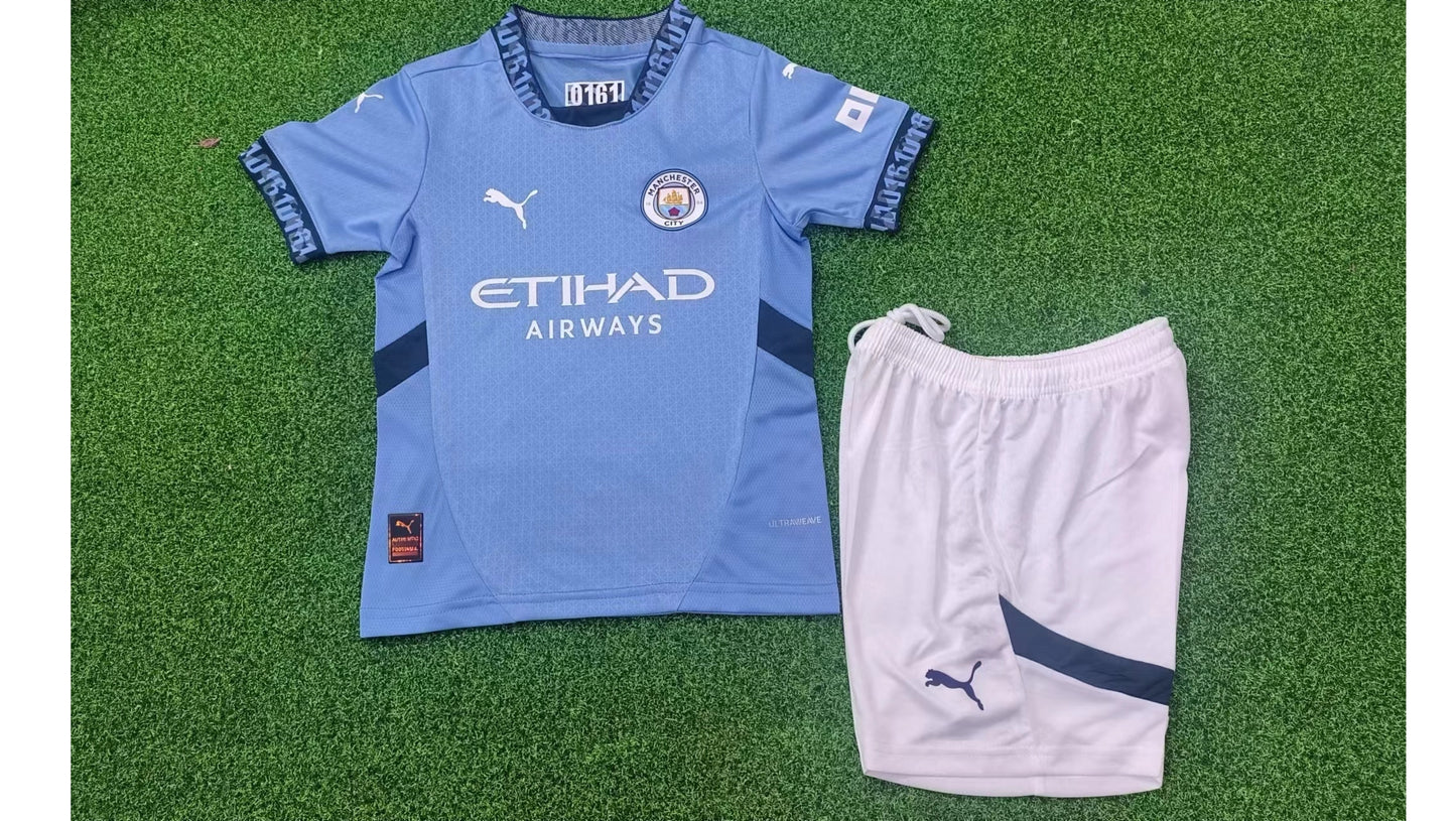 Maillot Kit Domicile Manchester City 2024/2025 Enfant