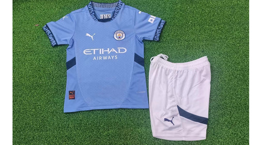 Maillot Kit Domicile Manchester City 2024/2025 Enfant