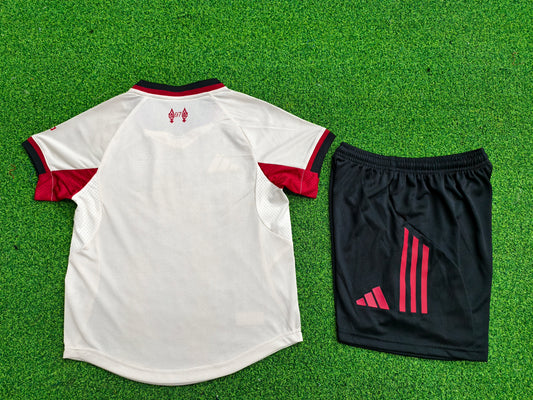 Maillot Kit Extérieur Liverpool 2025/2026 Enfant