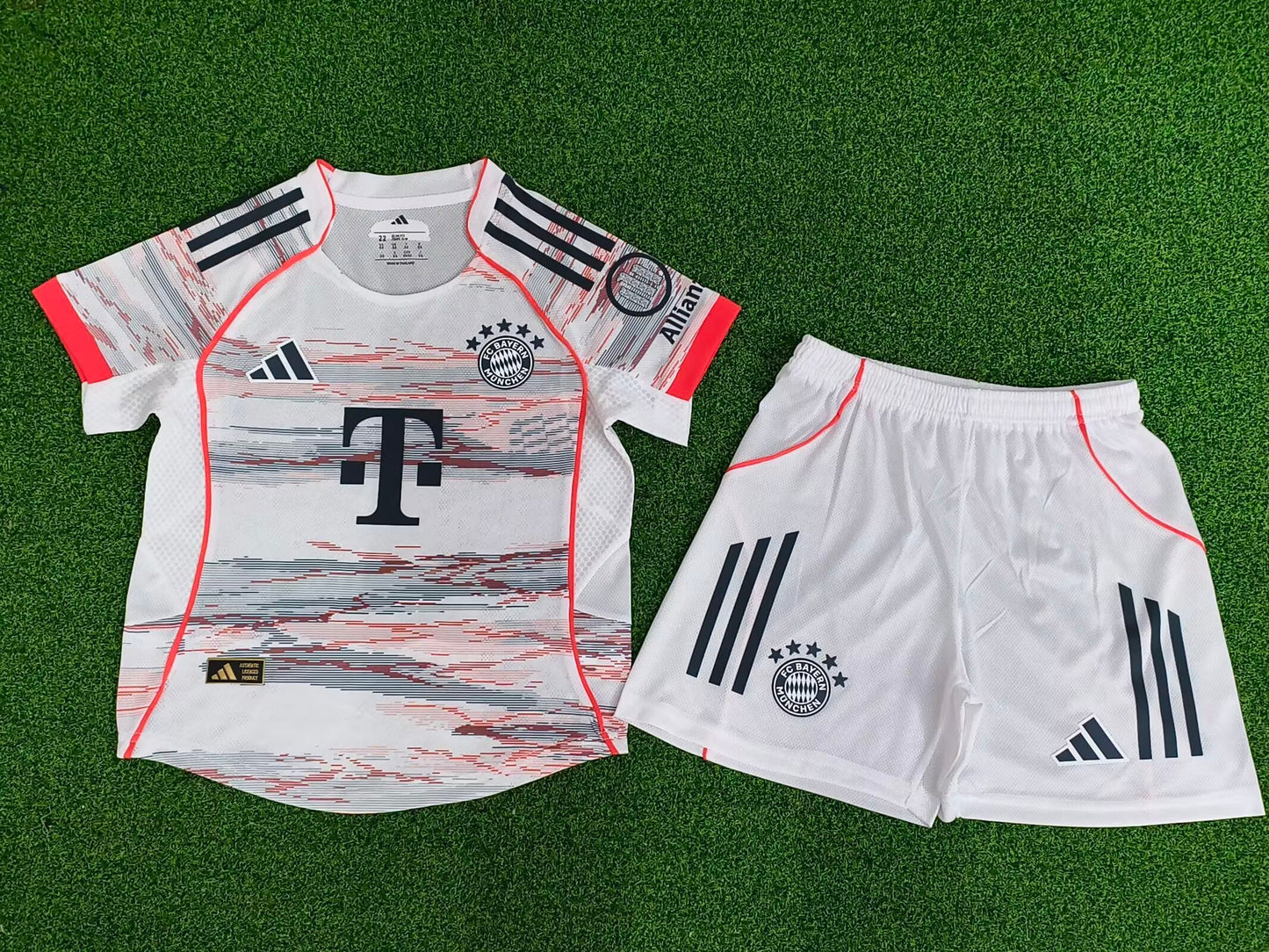 Maillot Kit Extérieur Bayern Munich 2025/2026 Enfant