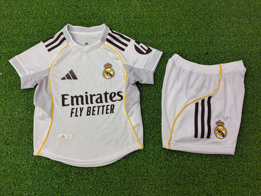 Maillot Kit Domicile Real Madrid 2025/2026 Enfant