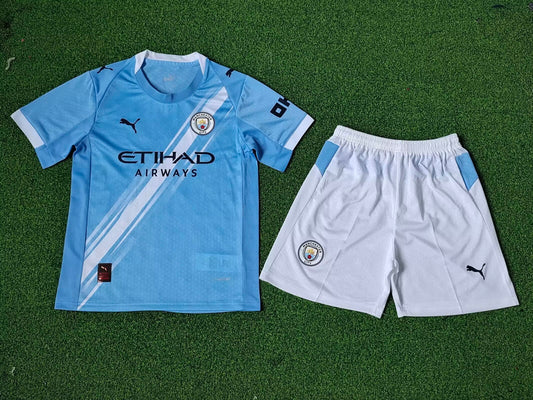 Maillot Kit Domicile Manchester City 2025/2026 Enfant