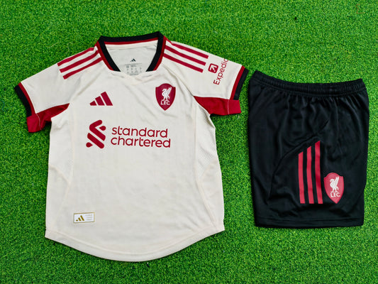Maillot Kit Extérieur Liverpool 2025/2026 Enfant