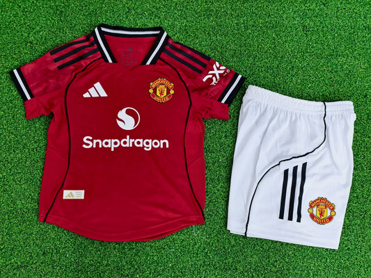 Maillot Kit Domicile Manchester United 2025/2026 Enfant